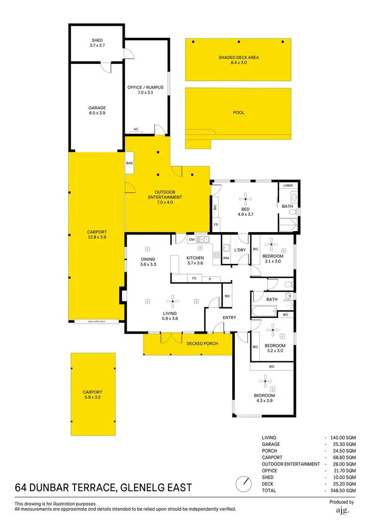 Floorplan of Homely house listing, 64 Dunbar Terrace, Glenelg East SA 5045