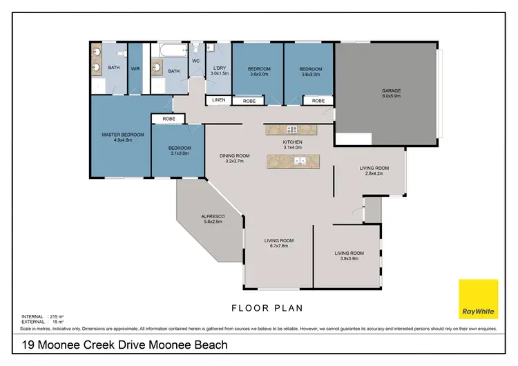Floorplan of Homely house listing, 19 Moonee Creek Drive, Moonee Beach NSW 2450