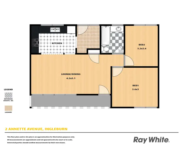 Floorplan of Homely house listing, 2 Annette Avenue, Ingleburn NSW 2565