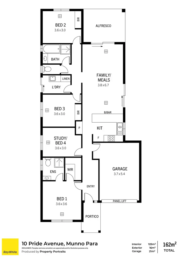 Floorplan of Homely house listing, 10 Pride Avenue, Munno Para SA 5115