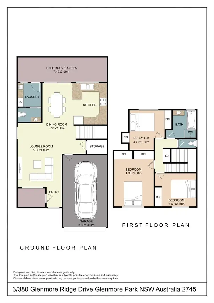 Floorplan of Homely townhouse listing, 3/380 Glenmore Parkway, Glenmore Park NSW 2745