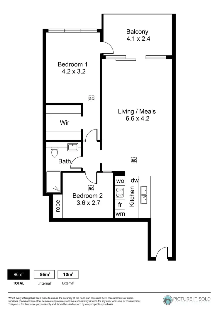 Floorplan of Homely apartment listing, 505/211 Grenfell Street, Adelaide SA 5000