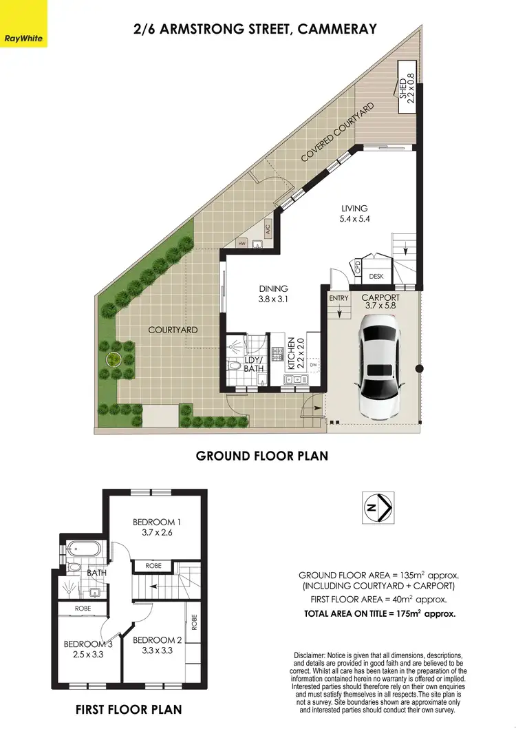 Floorplan of Homely townhouse listing, 2/6 Armstrong Street, Cammeray NSW 2062
