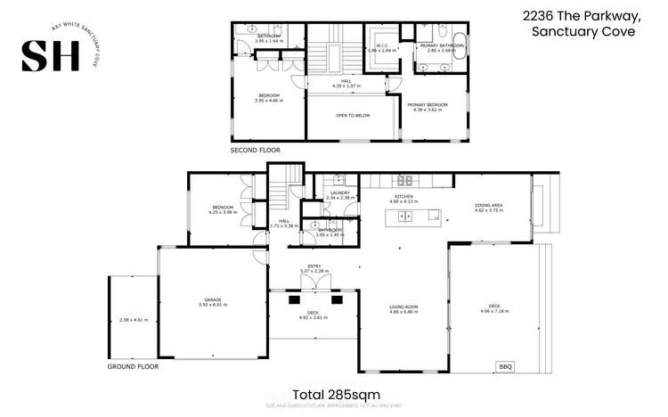 Floorplan of Homely semi-detached listing, 2236 The Parkway, Sanctuary Cove QLD 4212