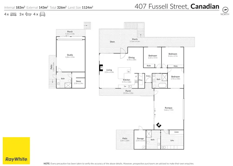 Floorplan of Homely house listing, 407 Fussell Street, Canadian VIC 3350