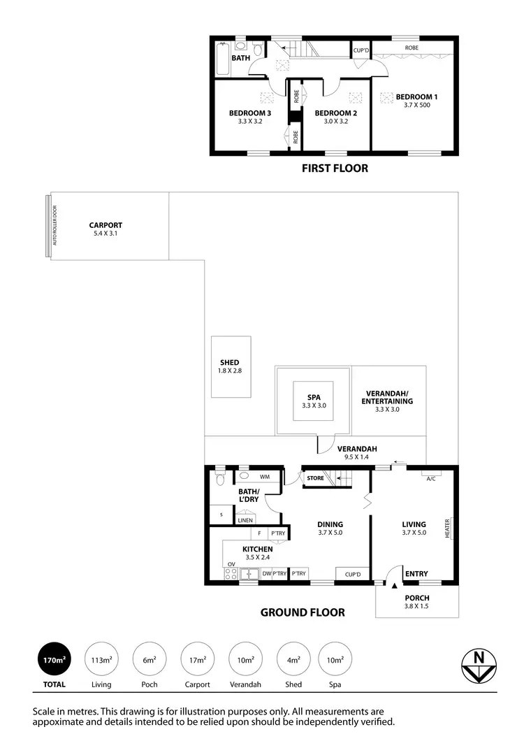 Floorplan of Homely house listing, 7 Pelican Place, Semaphore Park SA 5019