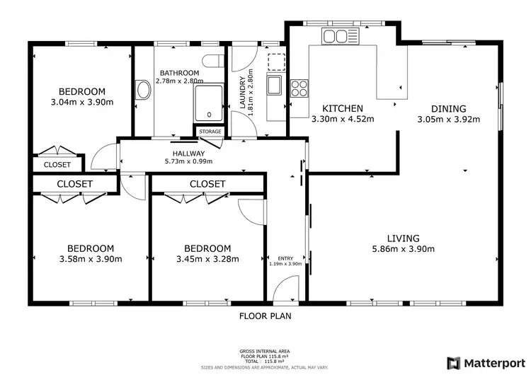 Floorplan of Homely house listing, 14 Stafford Street, Nyah West VIC 3595