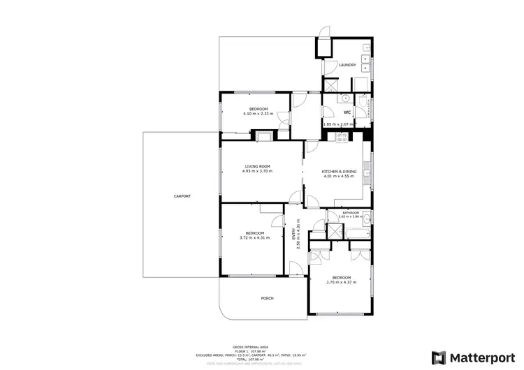 Floorplan of Homely house listing, 1 Cockerell Court, Swan Hill VIC 3585