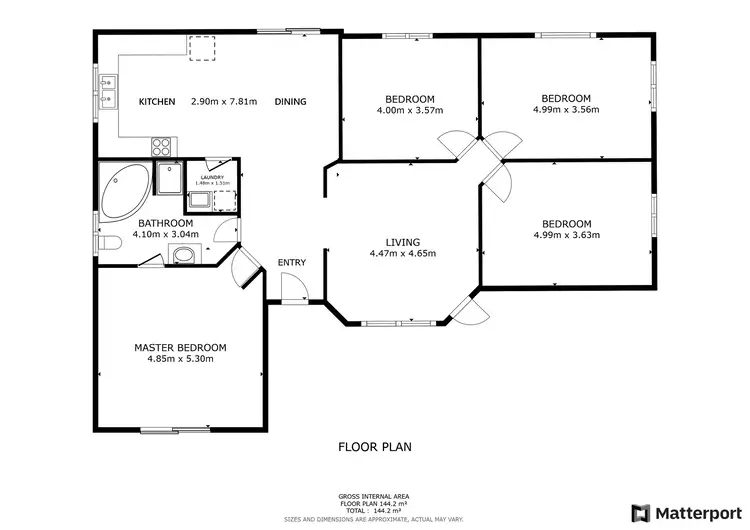 Floorplan of Homely house listing, 21 Yana Street, Swan Hill VIC 3585