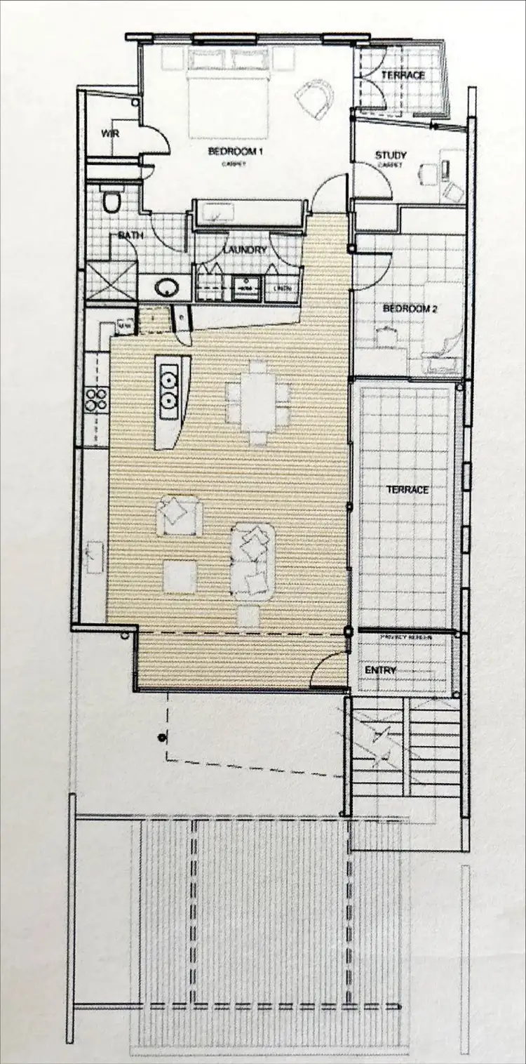 Floorplan of Homely apartment listing, 2/12 Kwong Alley, North Fremantle WA 6159