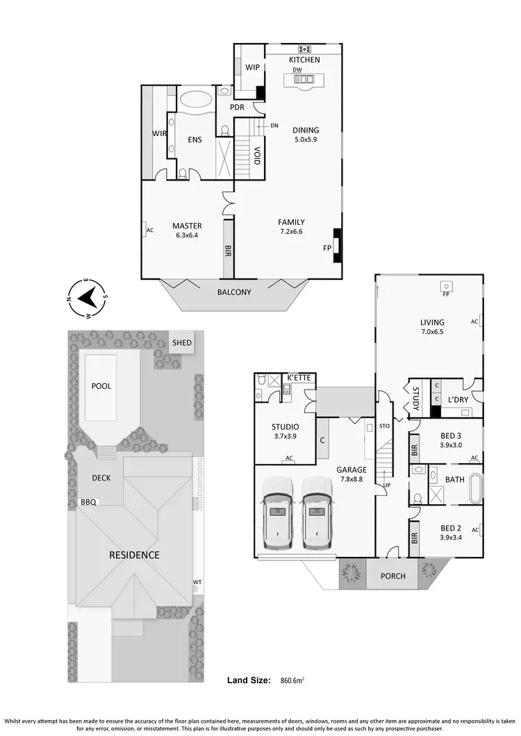 Floorplan of Homely house listing, 135 Wooralla Drive, Mount Eliza VIC 3930
