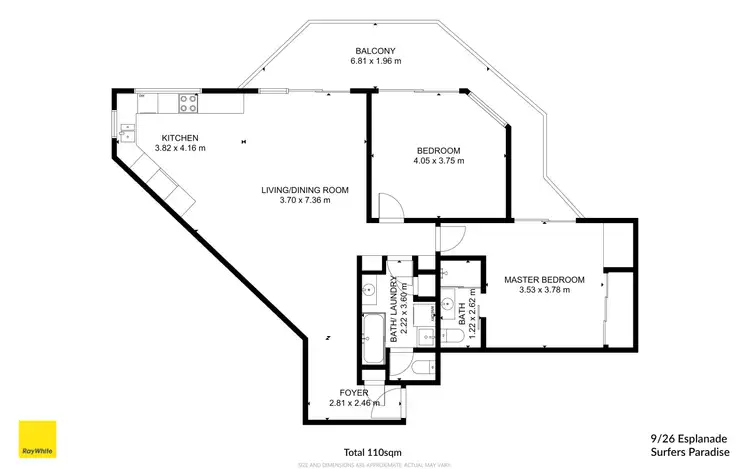 Floorplan of Homely apartment listing, 9/26 The Esplanade, Surfers Paradise QLD 4217