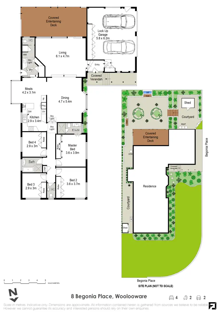 Floorplan of Homely house listing, 8 Begonia Place, Woolooware NSW 2230