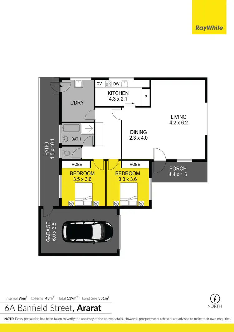 Floorplan of Homely house listing, 6A Banfield Street, Ararat VIC 3377