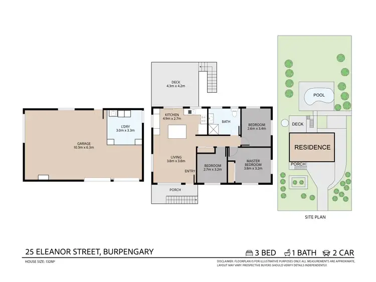 Floorplan of Homely house listing, 25 Eleanor Street, Burpengary QLD 4505