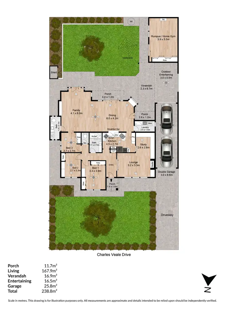 Floorplan of Homely house listing, 11 Charles Veale Drive, West Beach SA 5024