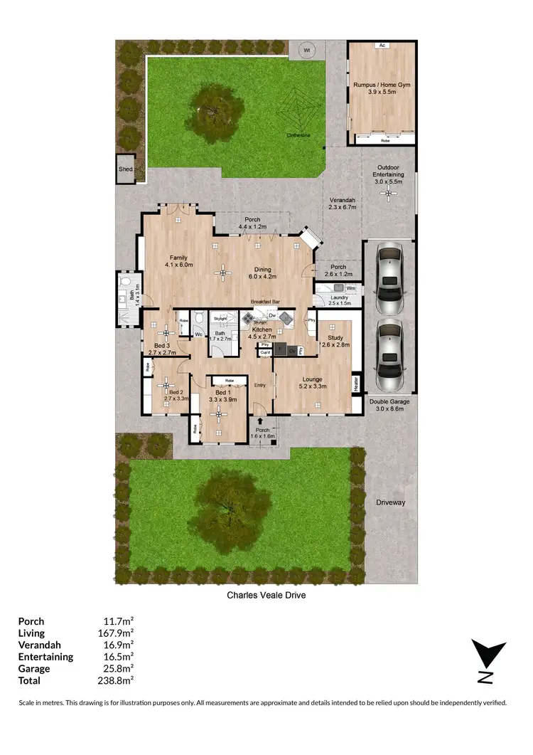 Floorplan of Homely house listing, 11 Charles Veale Drive, West Beach SA 5024