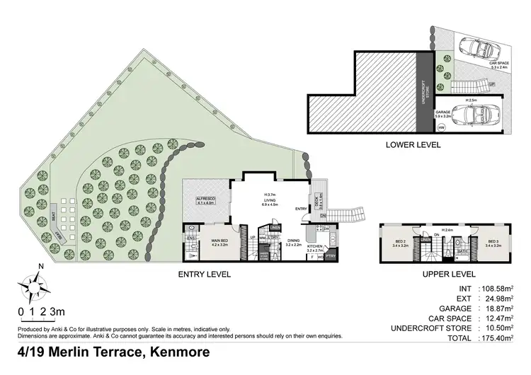 Floorplan of Homely townhouse listing, 4/19 Merlin Terrace, Kenmore QLD 4069