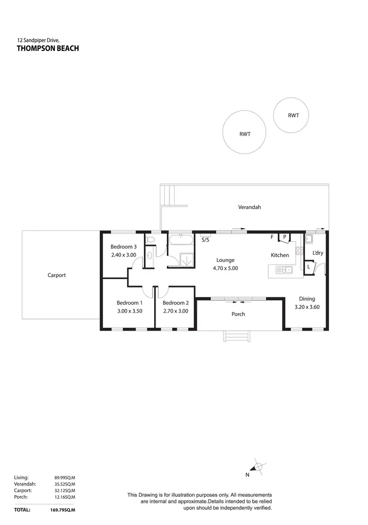 Floorplan of Homely other listing, 12 Sandpiper Drive, Thompson Beach SA 5501