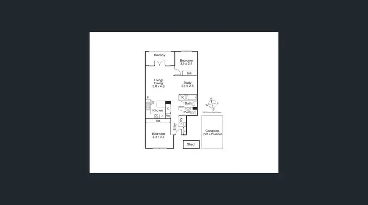 Floorplan of Homely apartment listing, 2/8-10 Browns Road, Clayton VIC 3168