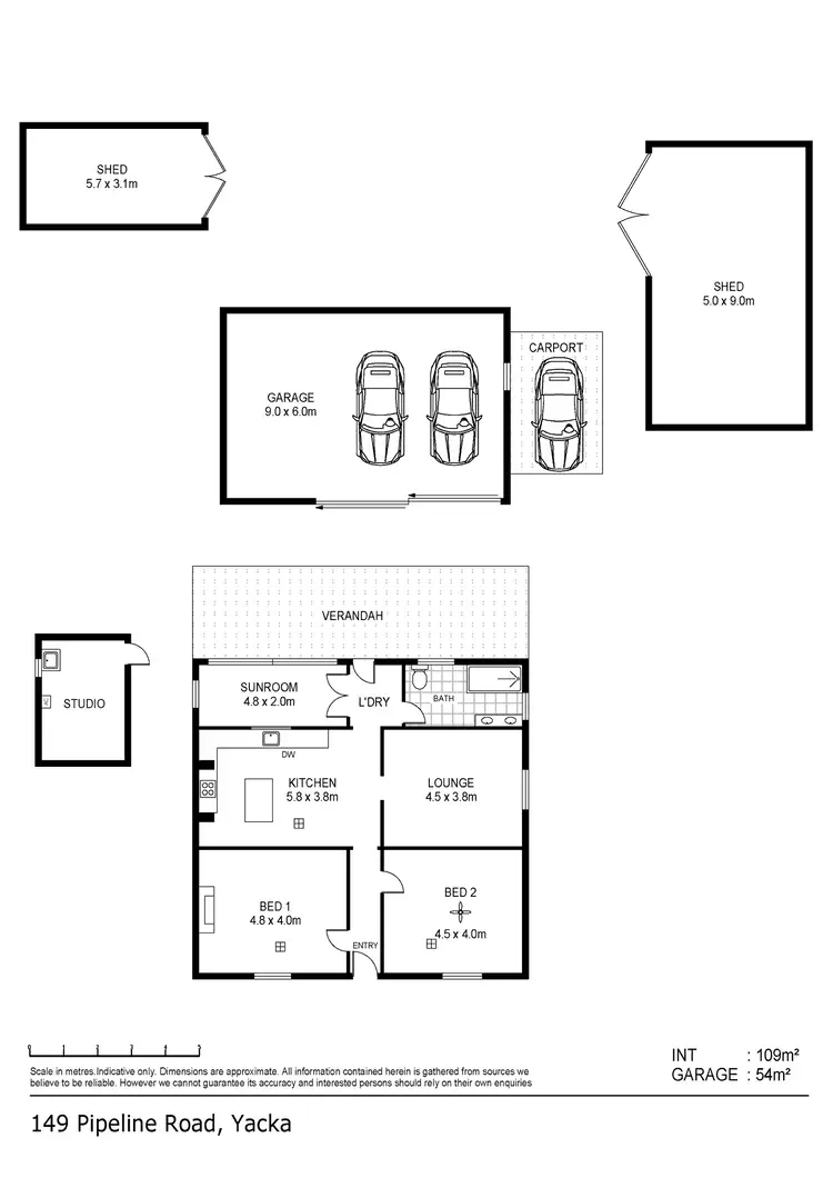 Floorplan of Homely house listing, 149 Pipeline Road, Yacka SA 5470