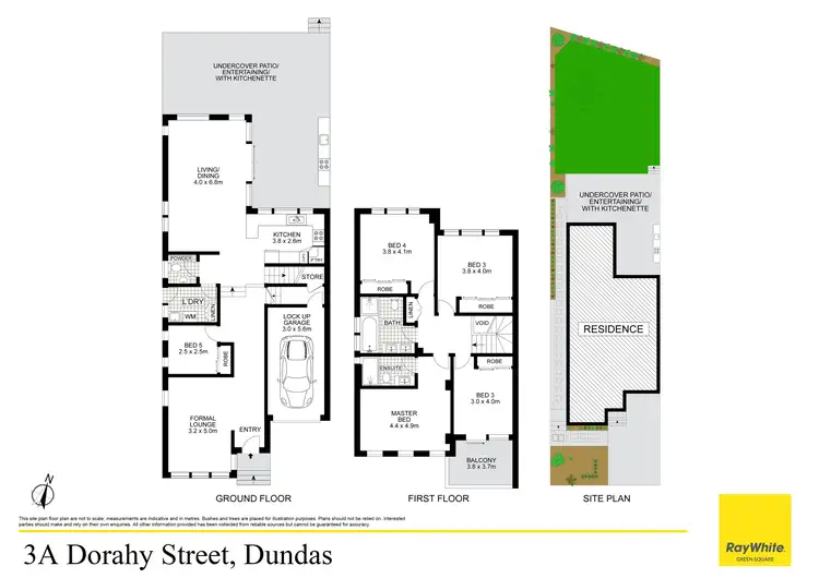 Floorplan of Homely semi-detached listing, 3A Dorahy Street, Dundas NSW 2117