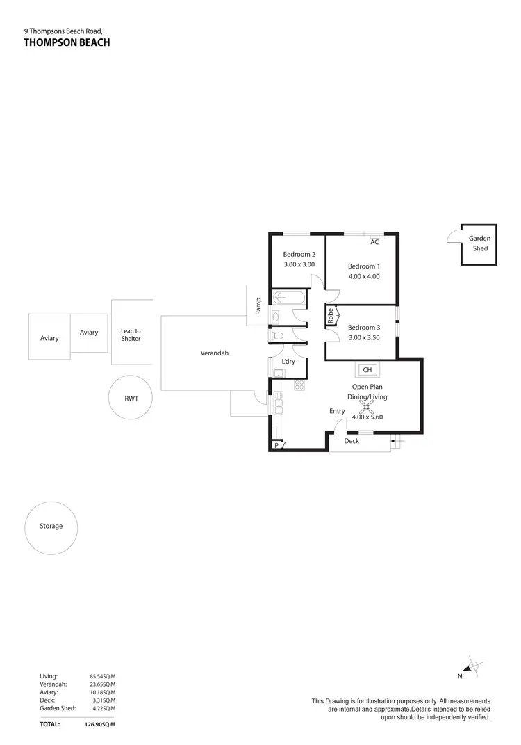 Floorplan of Homely house listing, 9 Thompsons Beach Road, Thompson Beach SA 5501