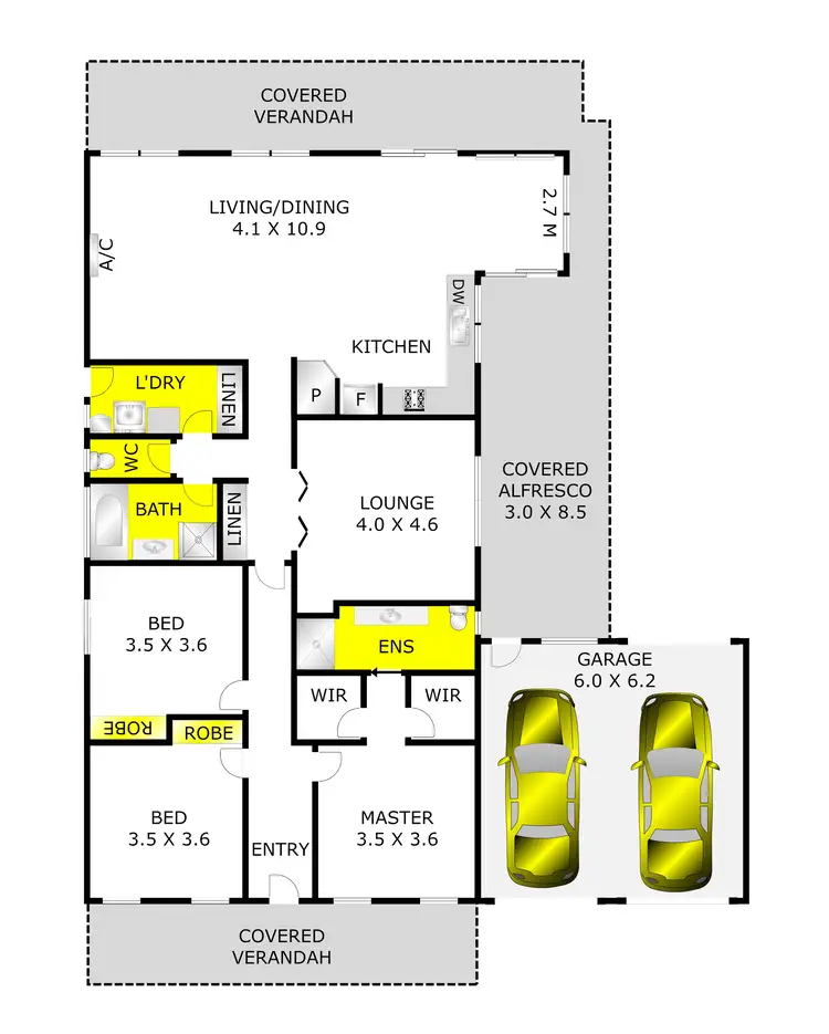 Floorplan of Homely house listing, 70 Rossack Drive, Waurn Ponds VIC 3216