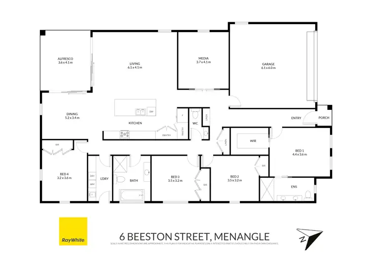 Floorplan of Homely house listing, 6 Beeston Street, Menangle NSW 2568