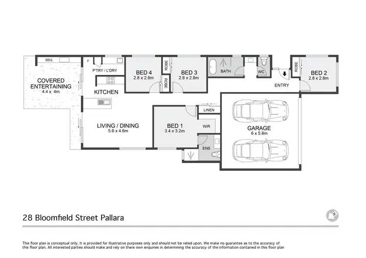 Floorplan of Homely house listing, 28 Bloomfield Street, Pallara QLD 4110