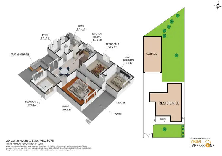Floorplan of Homely house listing, 20 Curtin Avenue, Lalor VIC 3075