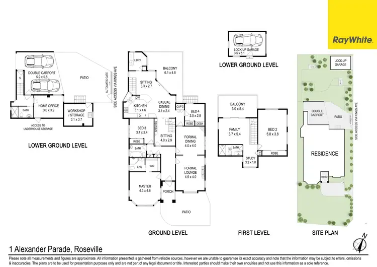 Floorplan of Homely house listing, 1 Alexander Parade, Roseville NSW 2069