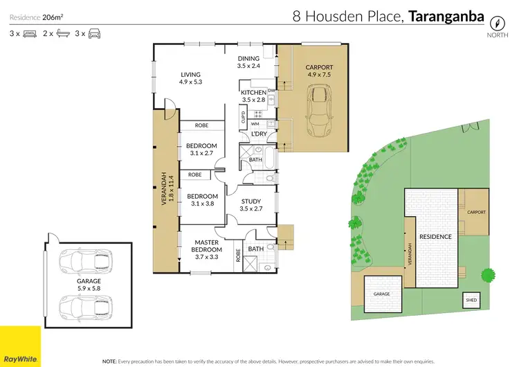 Floorplan of Homely house listing, 8 Housden Place, Taranganba QLD 4703