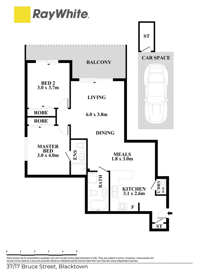 Floorplan of Homely unit listing, 37/17 Bruce Street, Blacktown NSW 2148