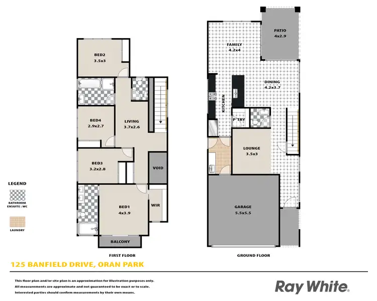 Floorplan of Homely house listing, 125 Banfield Drive, Oran Park NSW 2570