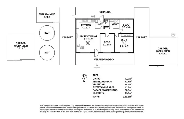 Floorplan of Homely other listing, 720 Bowhill Road, Burdett SA 5253