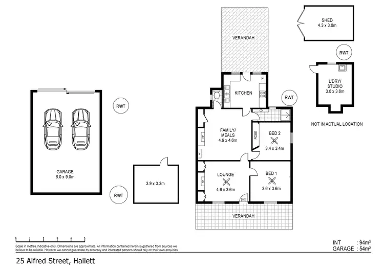 Floorplan of Homely house listing, 25 Alfred Street, Hallett SA 5419