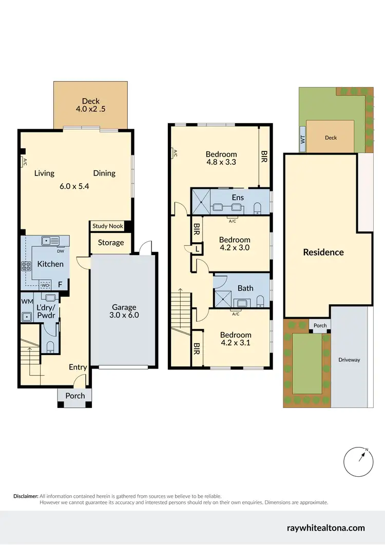 Floorplan of Homely townhouse listing, 1/26 Nolan Avenue, Brooklyn VIC 3012