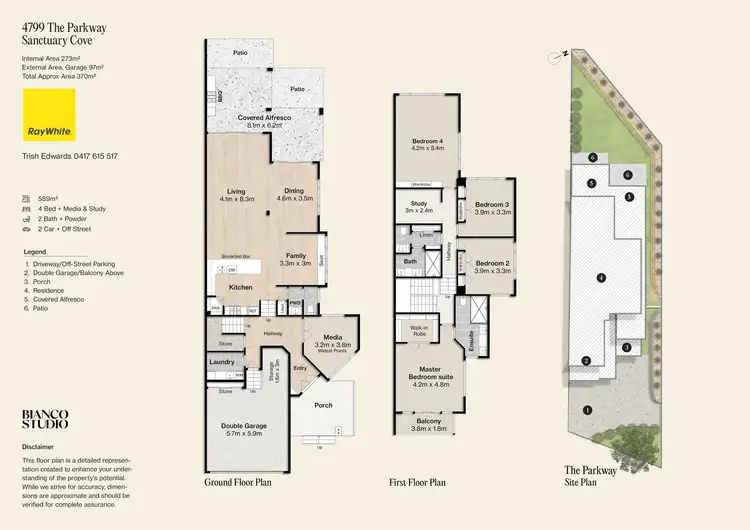 Floorplan of Homely townhouse listing, 4799 The Parkway, Sanctuary Cove QLD 4212