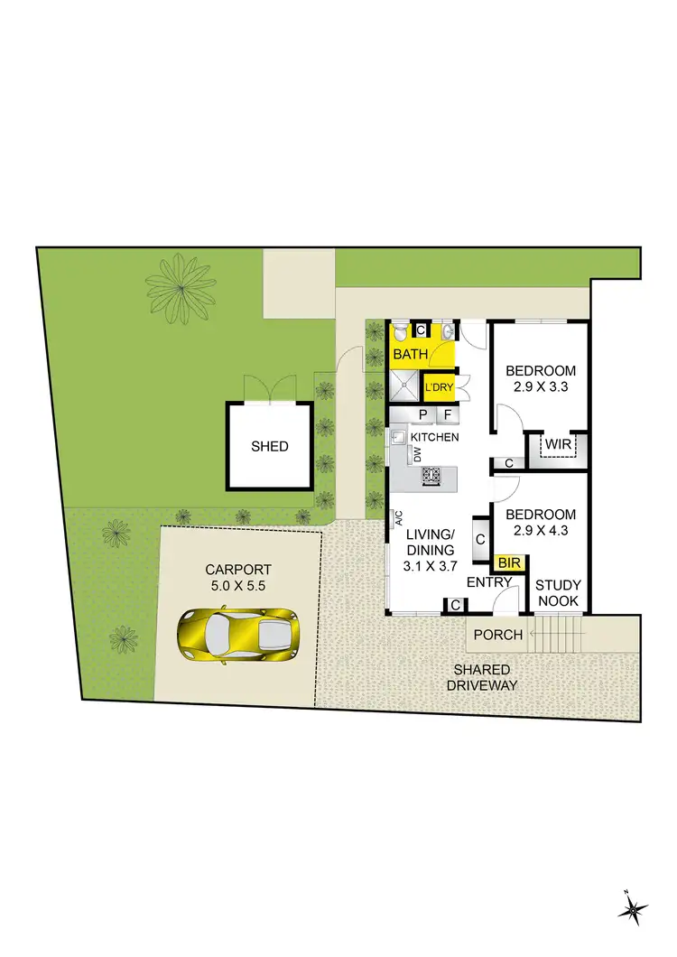 Floorplan of Homely house listing, 4/25 North Valley Road, Highton VIC 3216