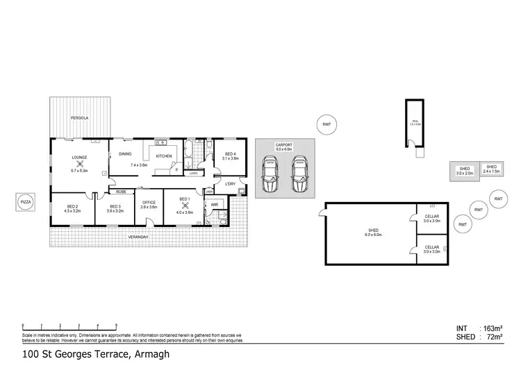Floorplan of Homely house listing, 100 St Georges Terrace, Armagh SA 5453