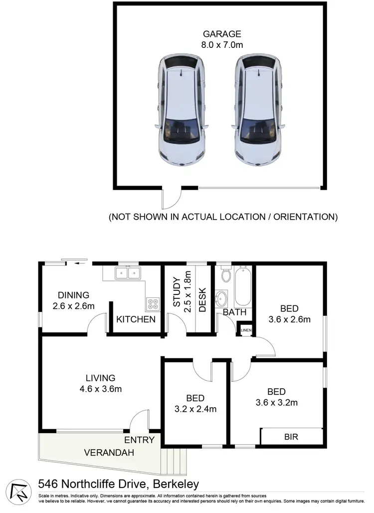 Floorplan of Homely house listing, 546 Northcliffe Drive, Berkeley NSW 2506