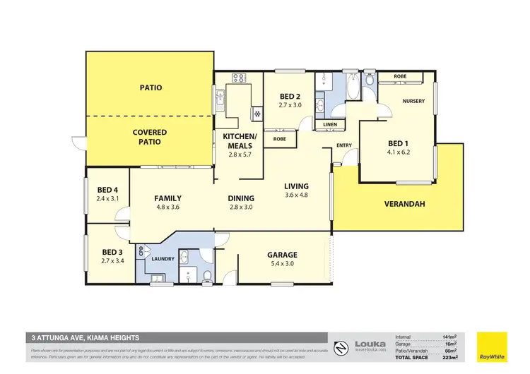 Floorplan of Homely house listing, 3 Attunga Avenue, Kiama Heights NSW 2533