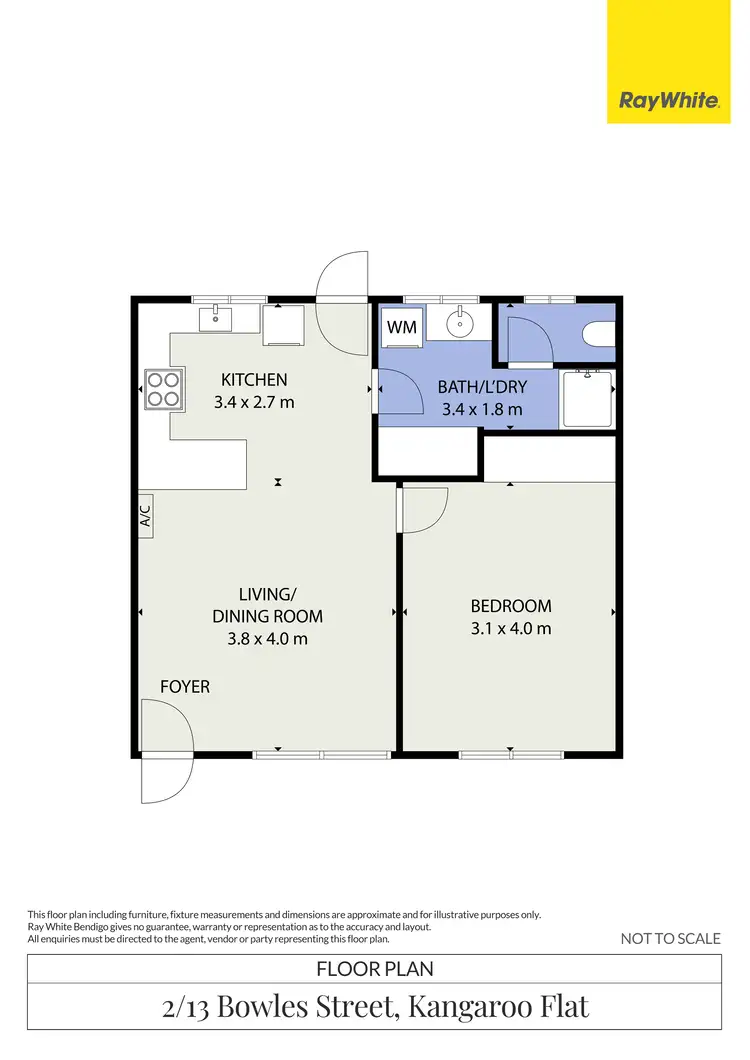 Floorplan of Homely house listing, 2/13 Bowles Street, Kangaroo Flat VIC 3555