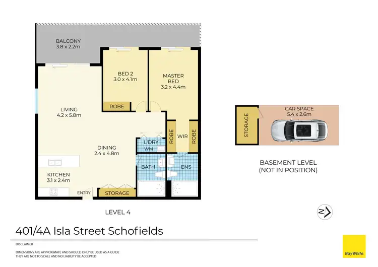 Floorplan of Homely apartment listing, 401/4A Isla Street, Schofields NSW 2762