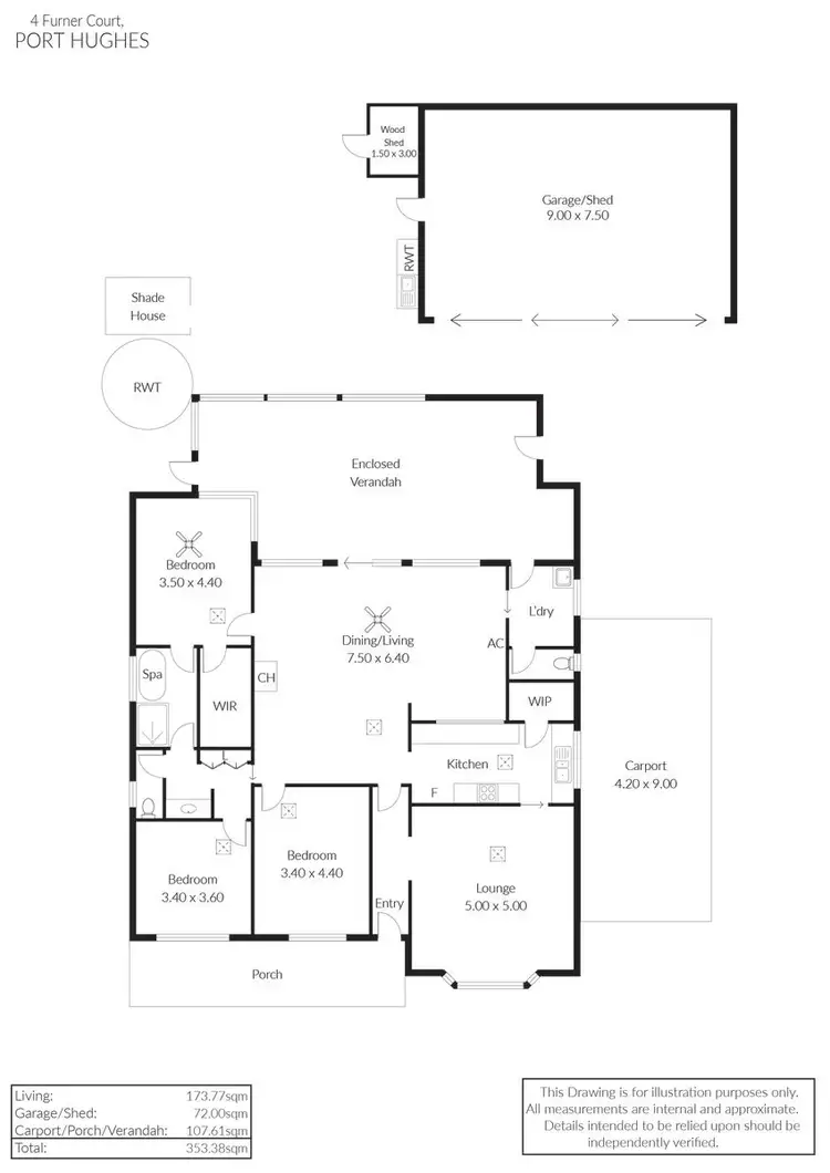 Floorplan of Homely house listing, 4 Furner Crescent, Port Hughes SA 5558