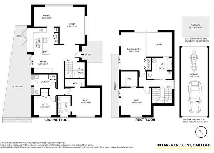 Floorplan of Homely house listing, 38 Tarra Crescent, Oak Flats NSW 2529