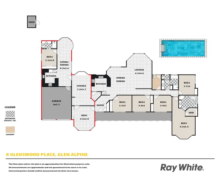 Floorplan of Homely house listing, 8 Gledswood Place, Glen Alpine NSW 2560