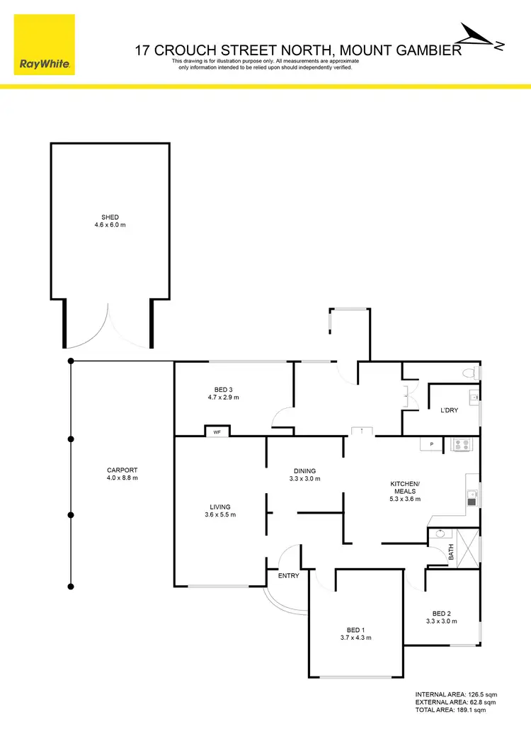 Floorplan of Homely house listing, 17 Crouch Street North, Mount Gambier SA 5290