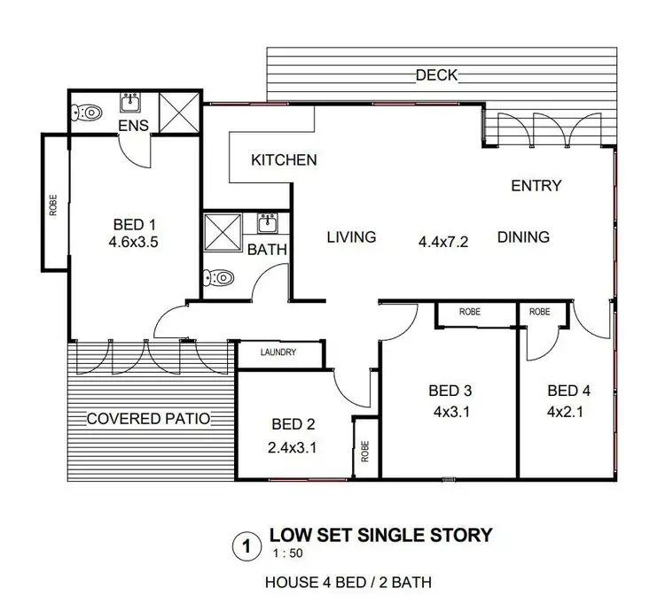 Floorplan of Homely house listing, 4 Beagle Avenue, Banksia Beach QLD 4507